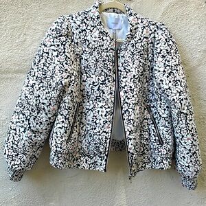 Chic floral bomber jacket